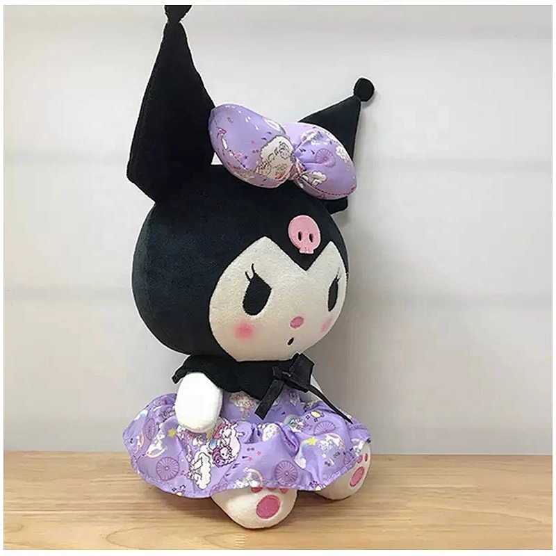 Cartoon Kuromi Stuffed Plush Toy 20cm Kawaii Anime Soft Kids My Melody Action Figure Birthday Christmas Gift