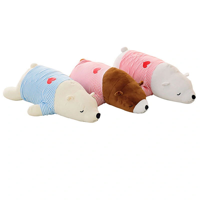 Super Soft household custom  white polar bear plush pillow cushion toys