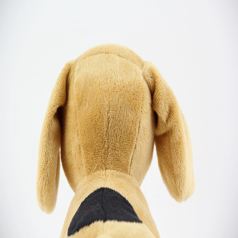 Standing white&brown stuffed animals plush toy dog for gifts