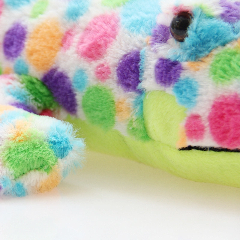 Tiedye gifts soft stuffed aquatic animal alligator colorful stuffed crocodile plush toy