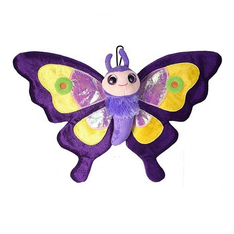 Custom Made Stuffed Mini Toys Butterfly/Squirrel/Mouse with Key ring on Top