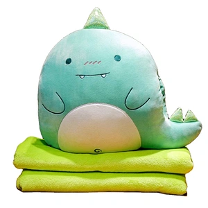 super soft travel plush toys polyester 2 in 1 pillow blanket for sleeping