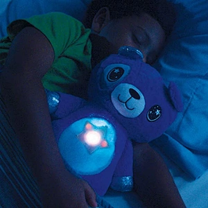stuffed animal dog puppy plush toys belly button star dream projector night light for christmas