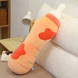 Milk bottle wholesale sales baby toy cushion