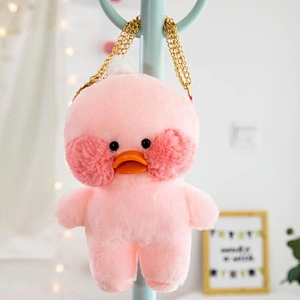 Hot selling promotion baby love plush duck shaped bag