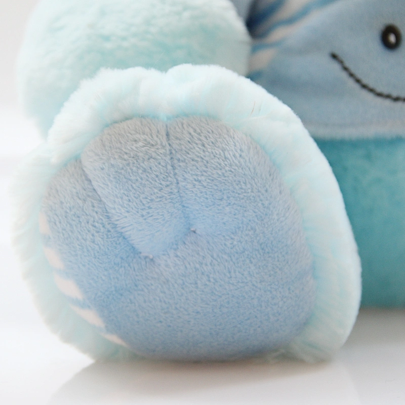 Factory direct custom logo blue stuffed peluches teddy bear
