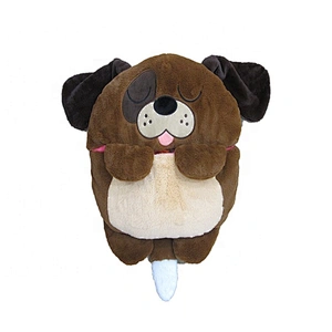 New hot selling custom OEM dog happy nappers sleeping Bag plush dog cushion toys for kids