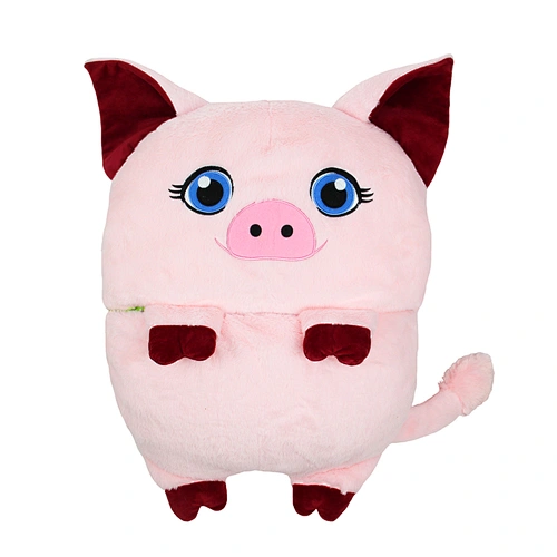 140*45cm soft stuffed customized design plush happy nappers Pig sleeping bag for 5-6 years old baby