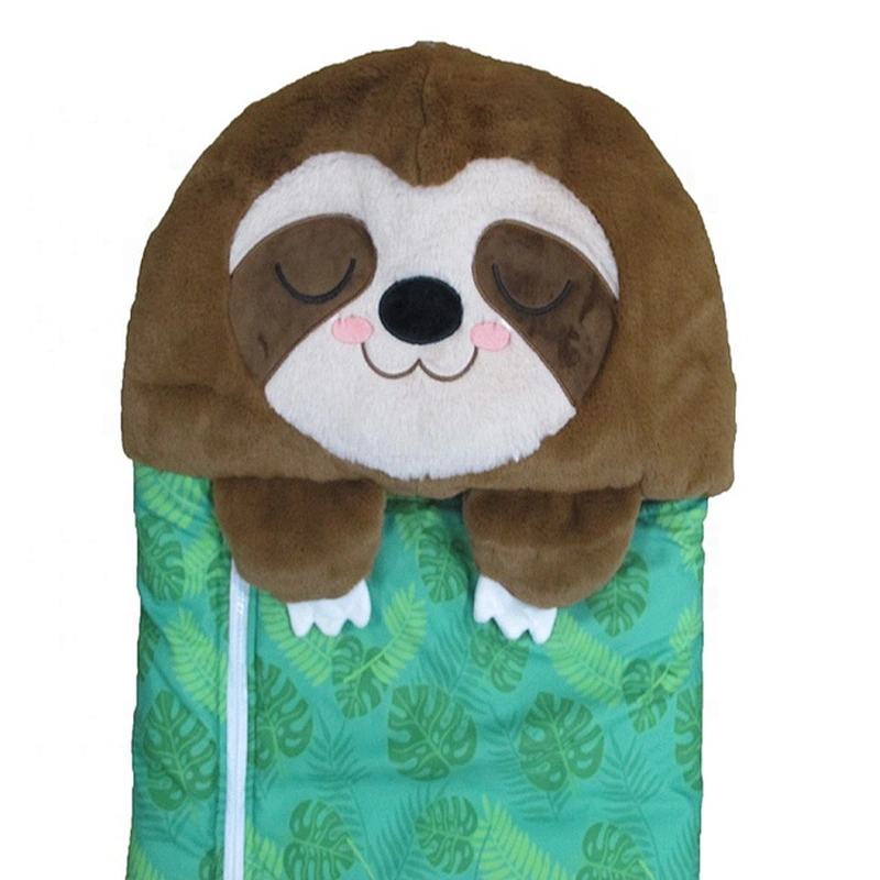 Hot selling custom OEM happy nappers sleeping Bag sloth plush cushion toys