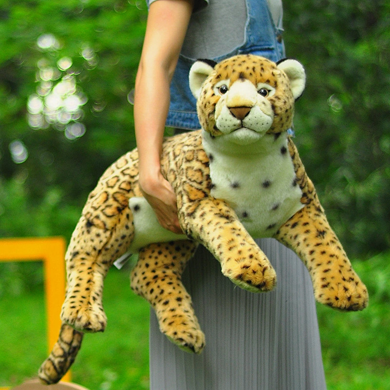 New Design Plush Material Simulation leopard toy Cheetah big plush toys