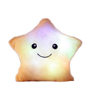 Birthday gift customized luminous stuffed star plush pillow cushion