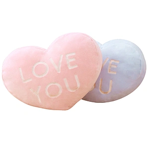 Valentine's day heart shaped plush pillow cushion toys