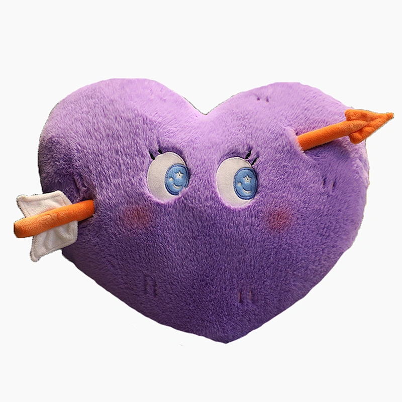 Valentine's day heart shaped plush pillow cushion toys