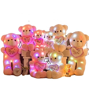 personalized gift human size led glowing valentines teddy bear