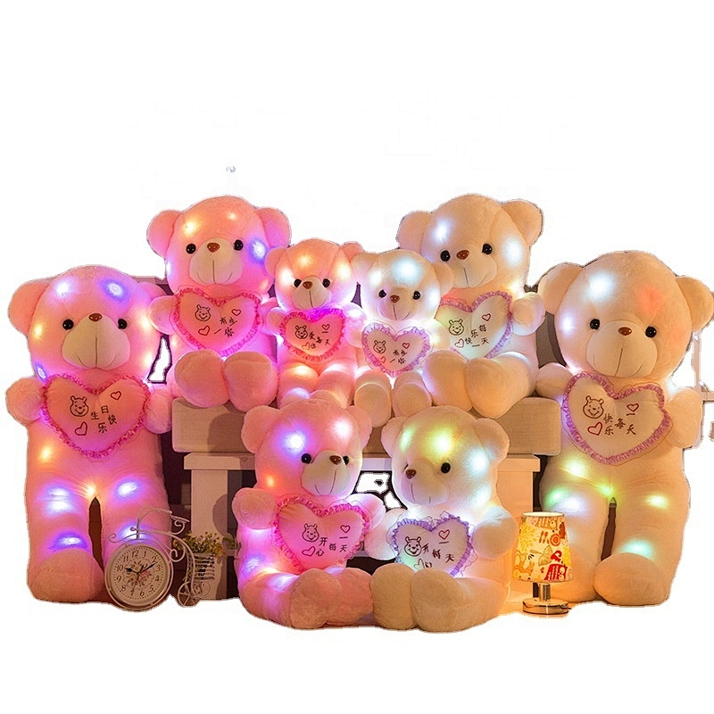 personalized gift human size led glowing valentines teddy bear
