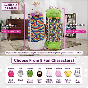 Hot-selling custom unicorn happy nappers sleeping bag