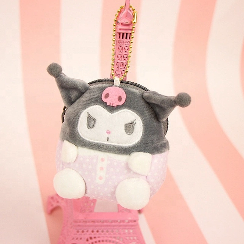 Hot Sale Plush Purse Little Twin Stars Cinnamoroll Dog Kuromi Stuffed Plush Toys Bags Pendant Kids Gifts