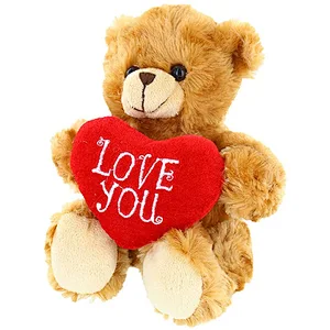Custom Cute Plush  Toy bear with red heart