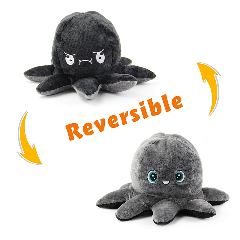 Soft And Reversible Plush Octopus AnimaToy Colorful pulpo