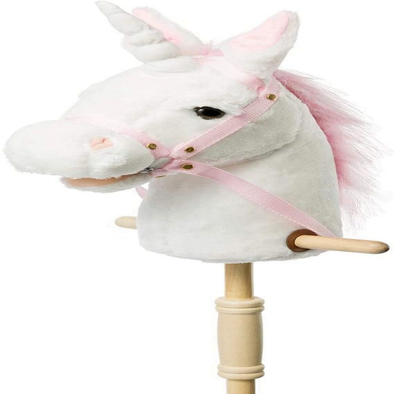 kids	stuffed animal unicorn plush toys hobby horse for sale