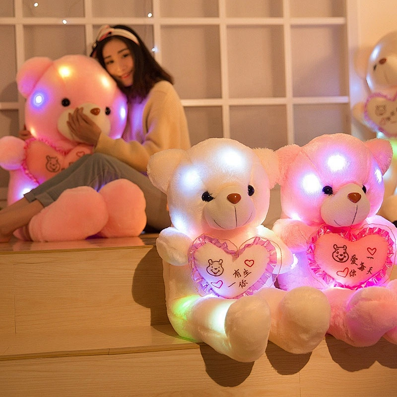 personalized gift human size led glowing valentines teddy bear
