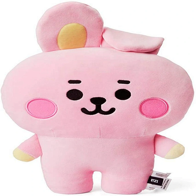 popular cartoon soft toy throw pillow tata stuffed bts bt21 plush doll