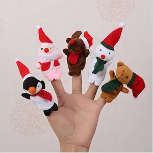 Cartoon hand puppet finger puppet baby children's story telling early education soothing dolls plush toys