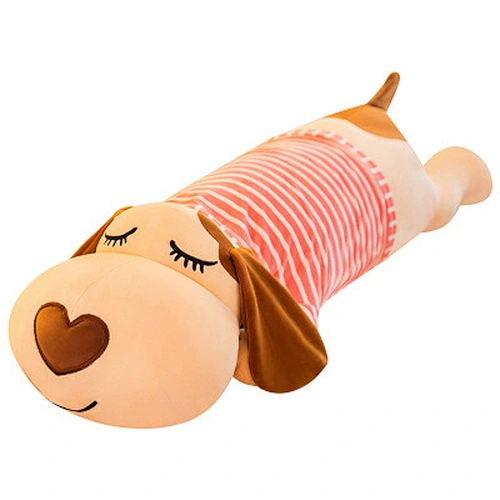 60-120cm soft stuffed peluches baby toy wearing T-shirt plush dog