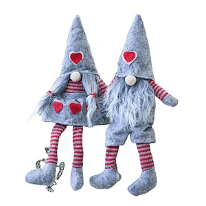 Newest Hot Merry Christmas Long Hat Swedish Santa Plush Toys Doll Drop Ornament