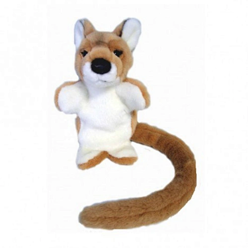 Super soft baby toys plush kangaroo hand puppet toy