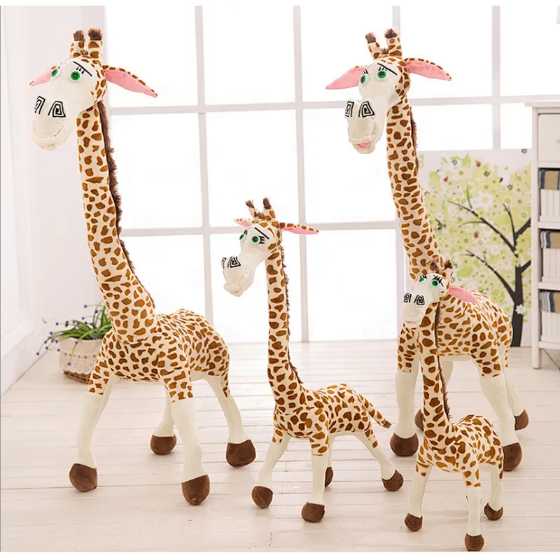 hot sale cute Creative giraffe plush toy dollwild animal doll toy