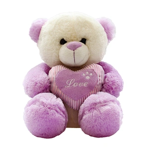 cheap bouquet plush toy purple stuffed valentine teddy bear