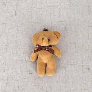 Bear stuffed toy doll , 9CM Stuffed Plush TOY DOLL with keyring