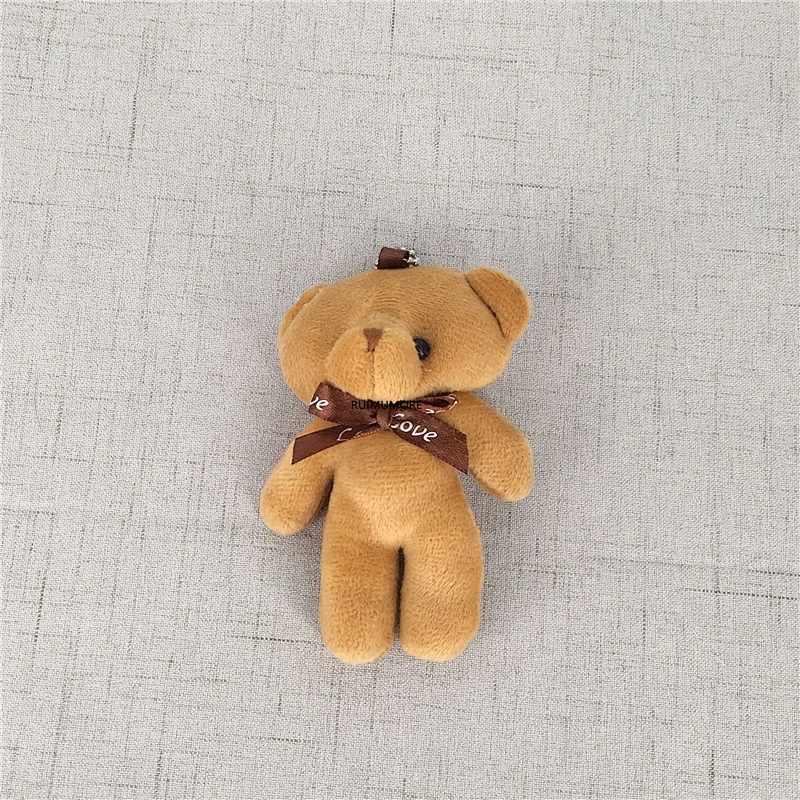 Bear stuffed toy doll , 9CM Stuffed Plush TOY DOLL with keyring