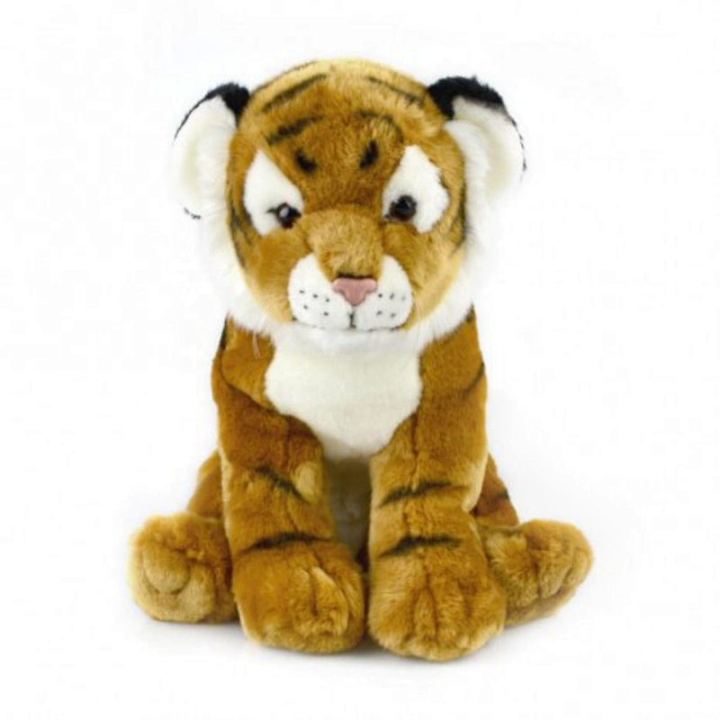 stuffed animal soft sitting plush alive tiger stuff toy