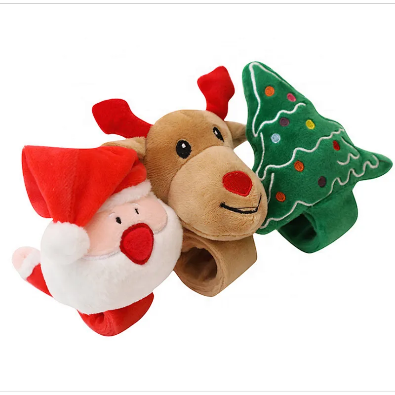 Creative Christmas elk patting circle cute plush toy Bracelet Christmas gift net hot sale