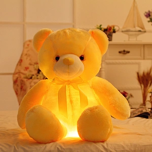 50cm Creative Stuffed toy Light Up LED  custom Teddy Bear plush