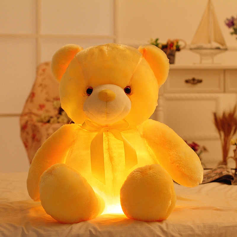 50cm Creative Stuffed toy Light Up LED  custom Teddy Bear plush