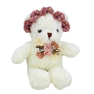 30-38cm soft stuffed plush baby toy lovely teddy bear with back bag