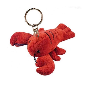 New Design Sea Animal and Fishes Keychain Plush Mini Toys Devil Ray with Carabiner Buckle