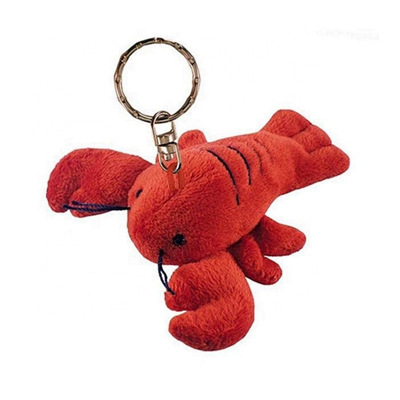 New Design Sea Animal and Fishes Keychain Plush Mini Toys Devil Ray with Carabiner Buckle