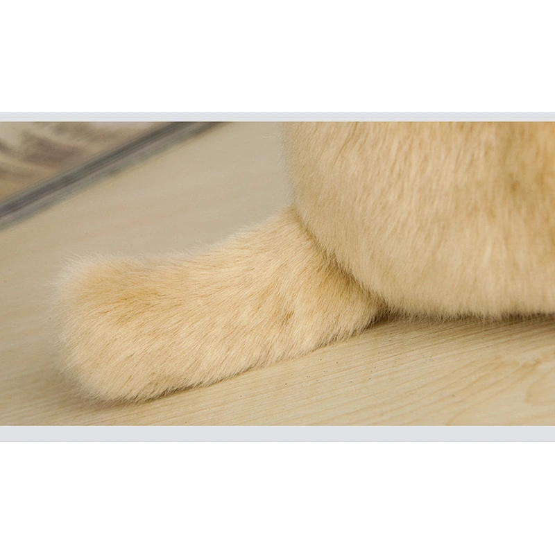 OEM Customized Lifelike Golden Retriever Plush Toys Cute Sitting Yellow Puppy Stuffed Animal Toy