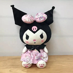 Cartoon Kuromi Stuffed Plush Toy 20cm Kawaii Anime Soft Kids My Melody Action Figure Birthday Christmas Gift