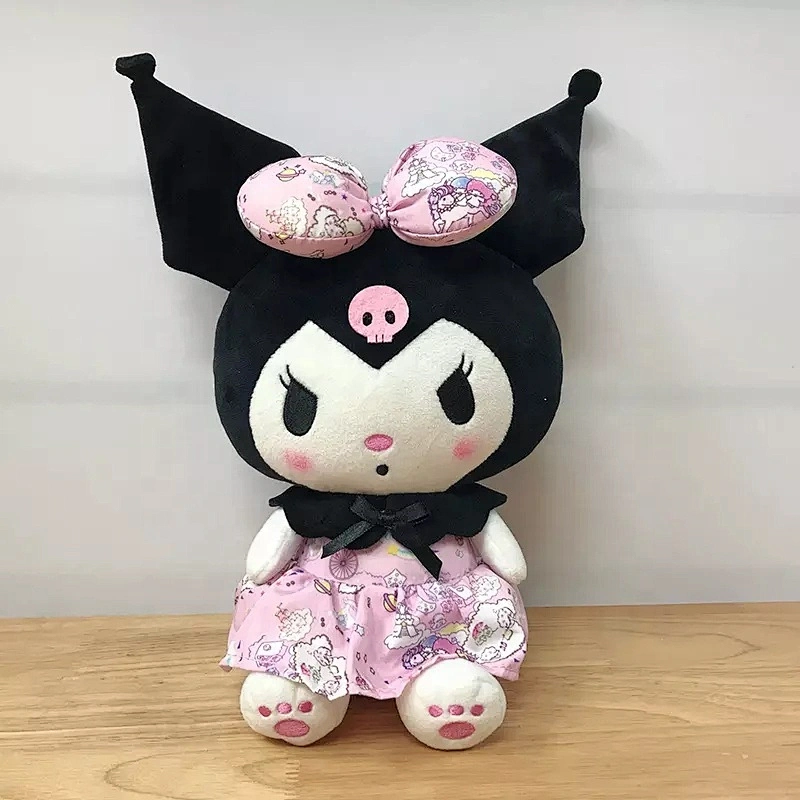 Cartoon Kuromi Stuffed Plush Toy 20cm Kawaii Anime Soft Kids My Melody Action Figure Birthday Christmas Gift