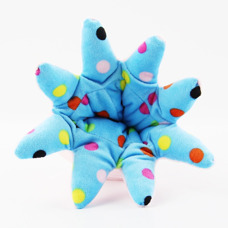 Soft And Reversible Plush Toy Colorful Octopus Doll Stuffed Octopus Doll Flip Toy Blue+Pink Baby Toy