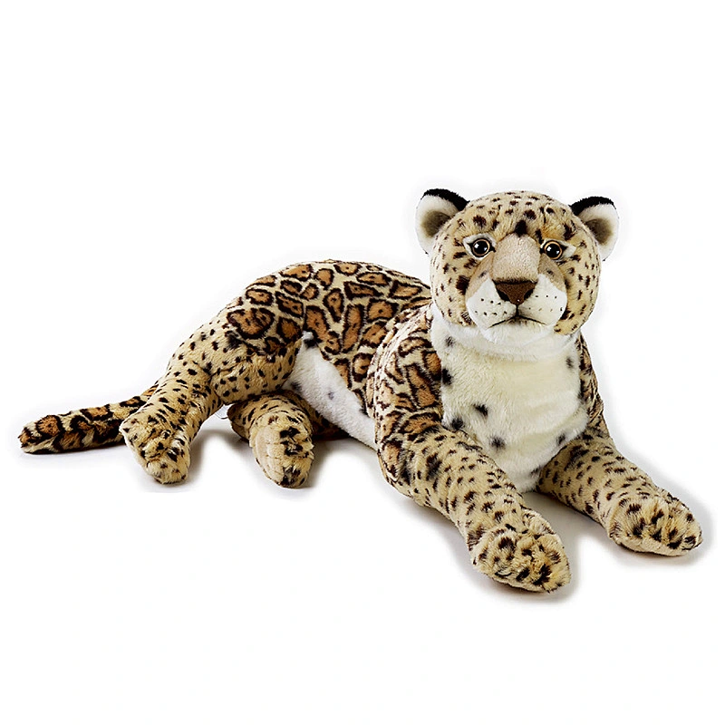 New Design Plush Material Simulation leopard toy Cheetah big plush toys