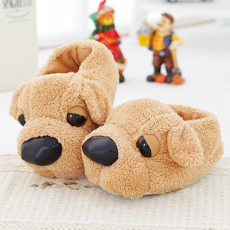 Cute Plush Slippers for Kids Cheap Custom Plush Slippers