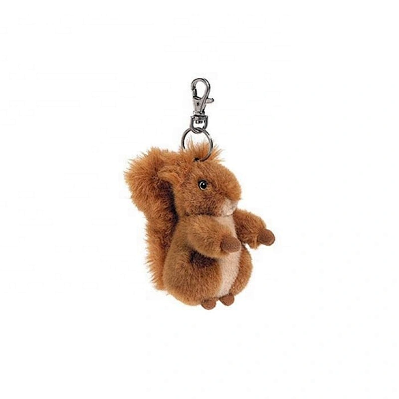 Custom Made Stuffed Mini Toys Butterfly/Squirrel/Mouse with Key ring on Top