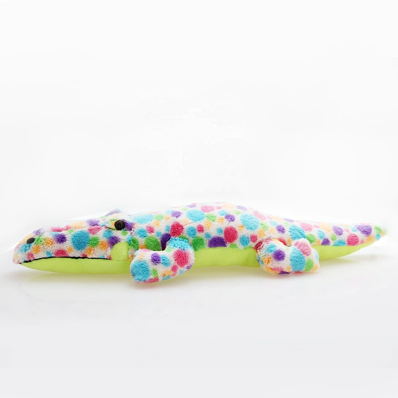 Tiedye gifts soft stuffed aquatic animal alligator colorful stuffed crocodile plush toy