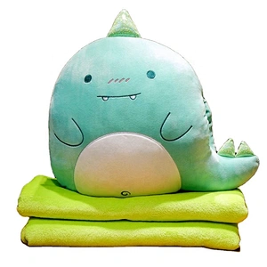 plush pillows baby toys fleece blanket with plush toy